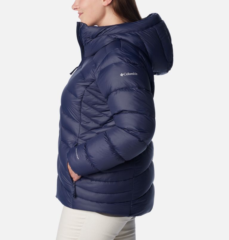 Manteau à capuchon en duvet Autumn Park pour femme - Grandes tailles, Color: Dark Nocturnal, image 3