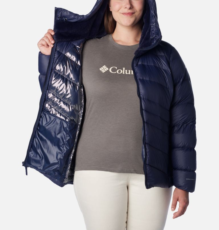 Manteau à capuchon en duvet Autumn Park pour femme - Grandes tailles, Color: Dark Nocturnal, image 5