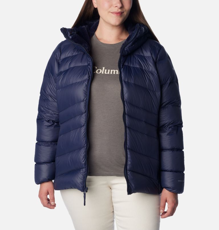 Manteau à capuchon en duvet Autumn Park pour femme - Grandes tailles, Color: Dark Nocturnal, image 7