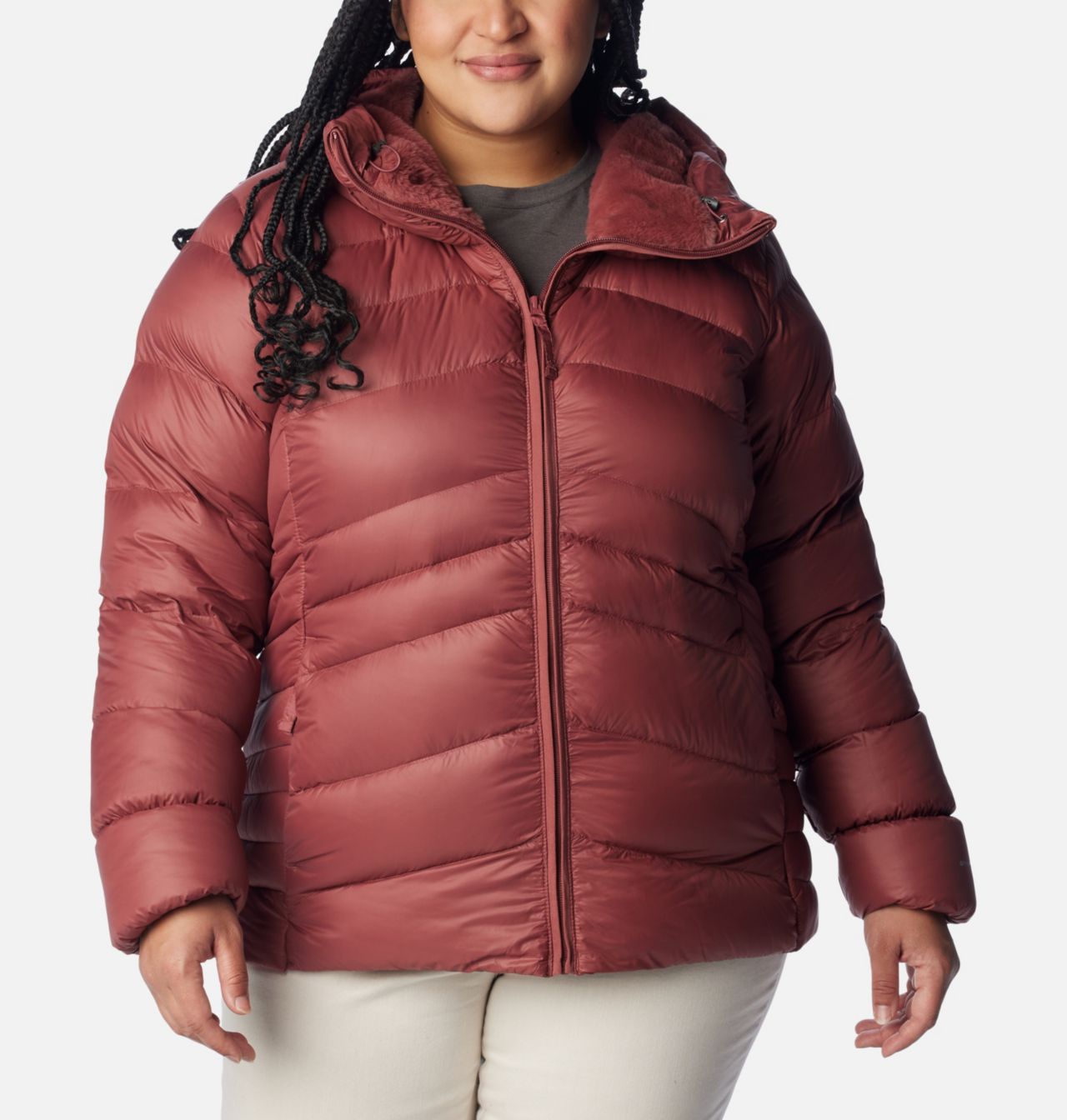 Women's Autumn Park™ Down Hooded Jacket - Plus Size 1