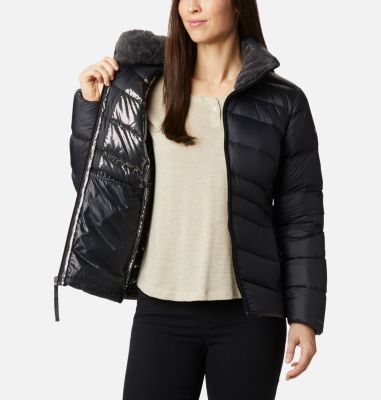 columbia women's down jacket with hood