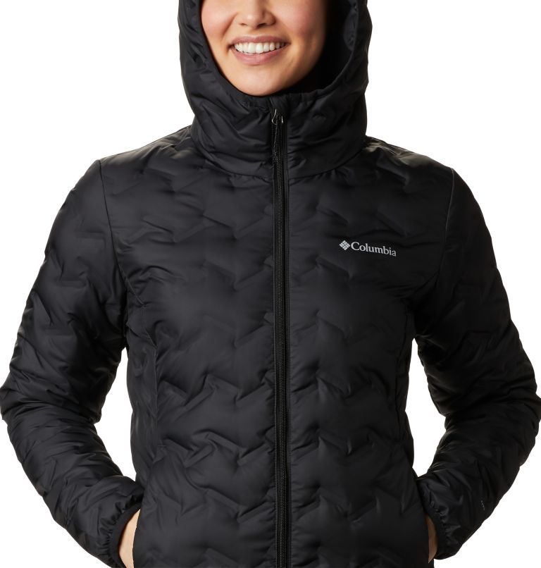 Thumbnail: Women's Delta Ridge Long Down Jacket, Color: Black, image 4