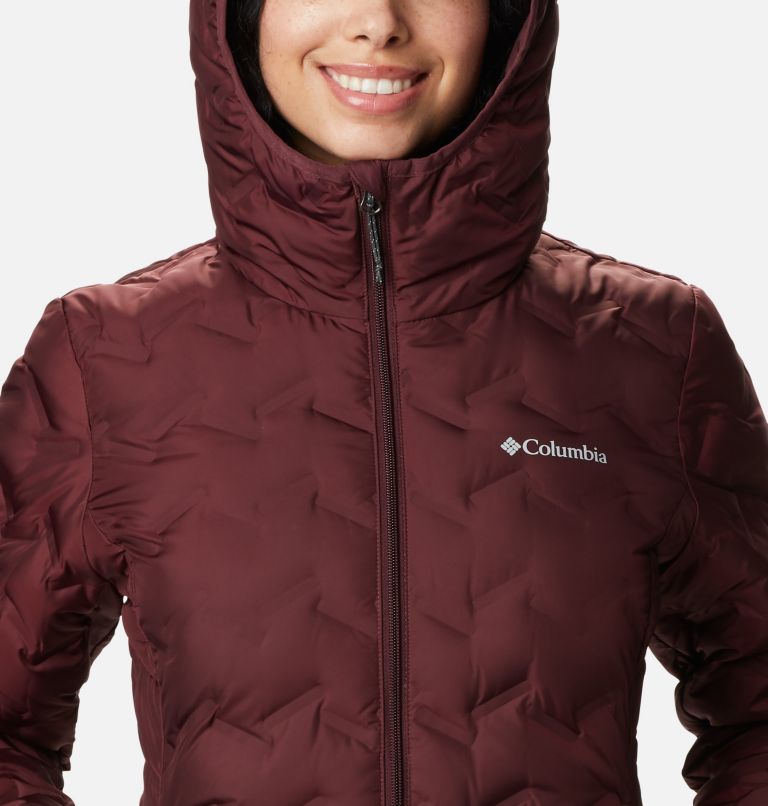 Women's Delta Ridge Long Down Jacket, Color: Malbec, image 4