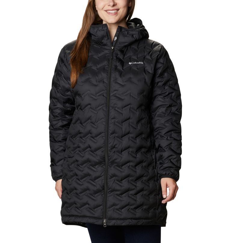 Women's Delta Ridge Long Down Jacket - Plus Size, Color: Black, image 1