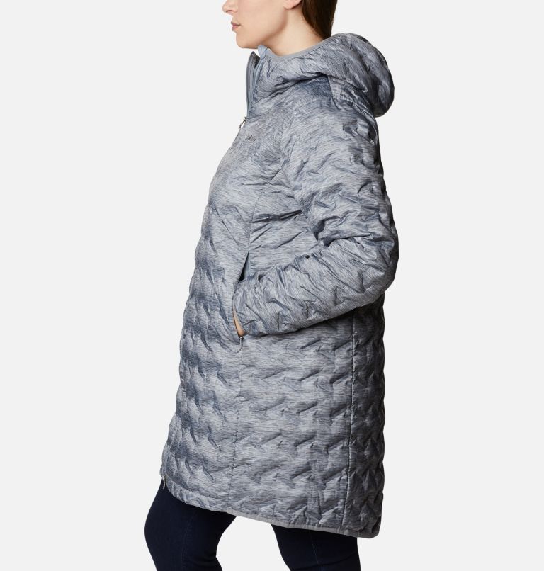Manteau long en duvet Delta Ridge pour femme - Grandes tailles, Color: Tradewinds Grey Heather Print, image 3
