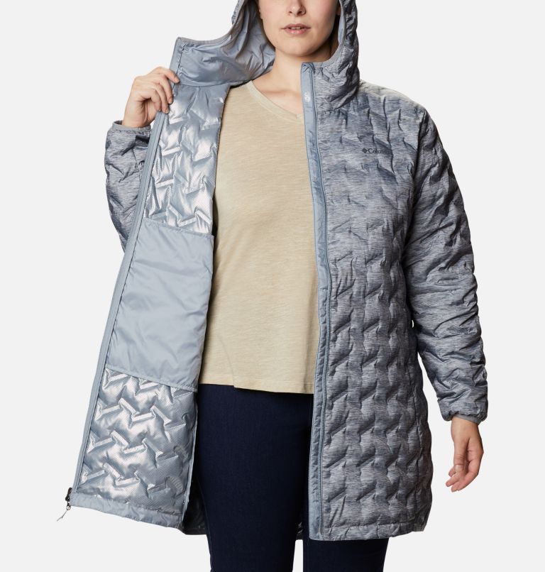 Manteau long en duvet Delta Ridge pour femme - Grandes tailles, Color: Tradewinds Grey Heather Print, image 5