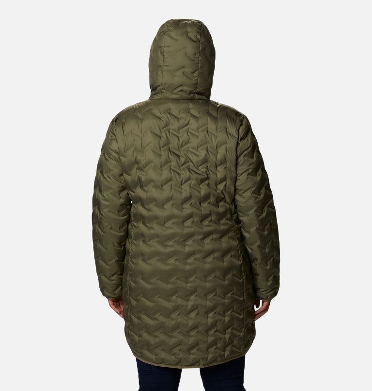 Delta Ridge Long Down Jacket | 397 | 2X, Color: Stone Green, image 2