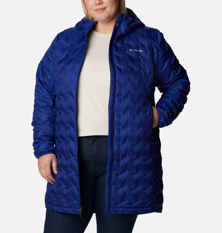 Women's Delta Ridge Long Down Jacket - Plus Size, Color: Dark Sapphire, image 7
