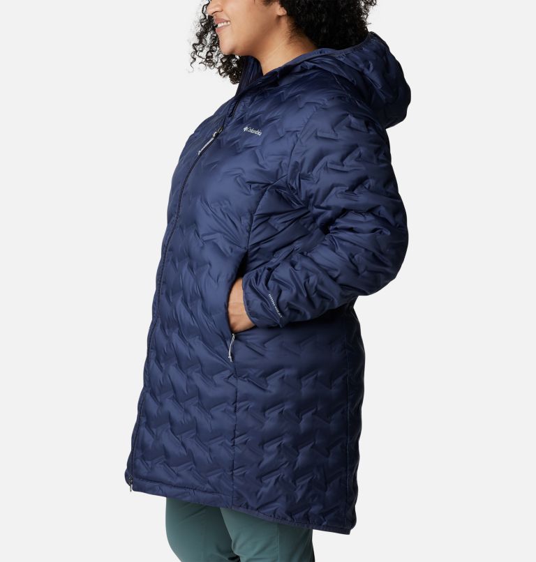 Women's Delta Ridge Long Down Jacket - Plus Size, Color: Nocturnal, image 3