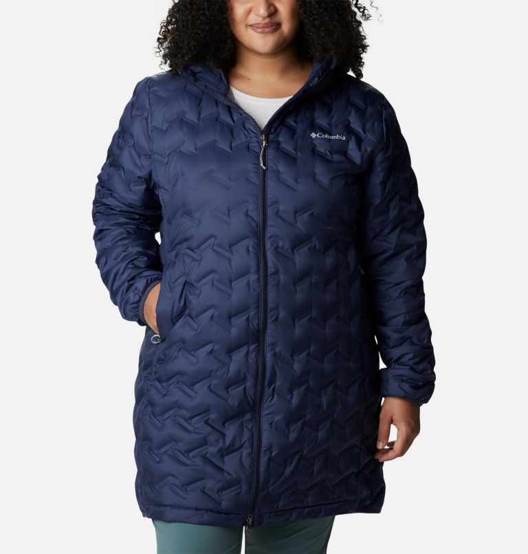 Women's Delta Ridge Long Down Jacket - Plus Size, Color: Nocturnal, image 1