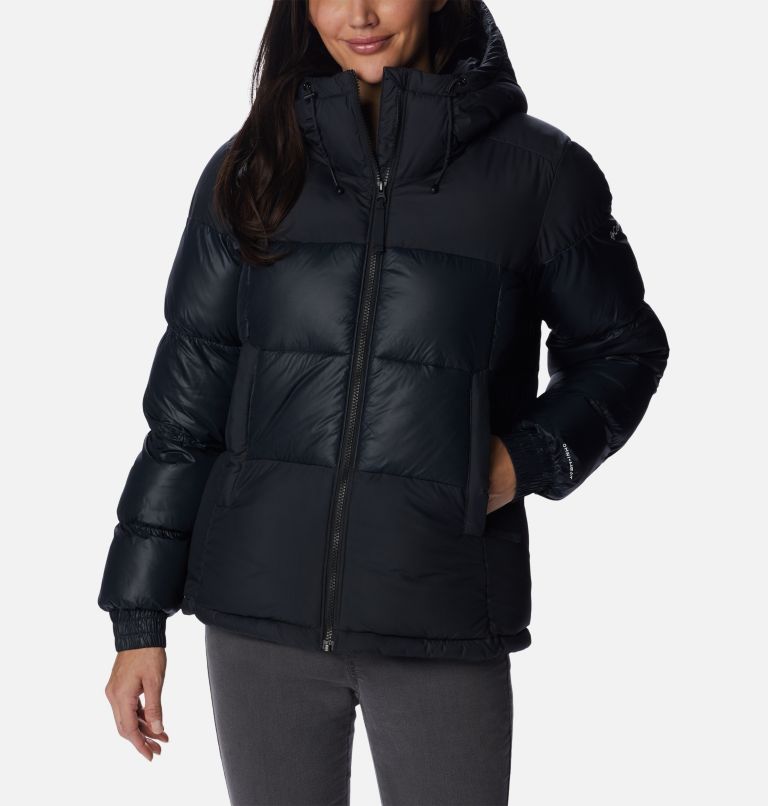 Women's Pike Lake II Insulated Hooded Puffer Jacket, Color: Black, image 1