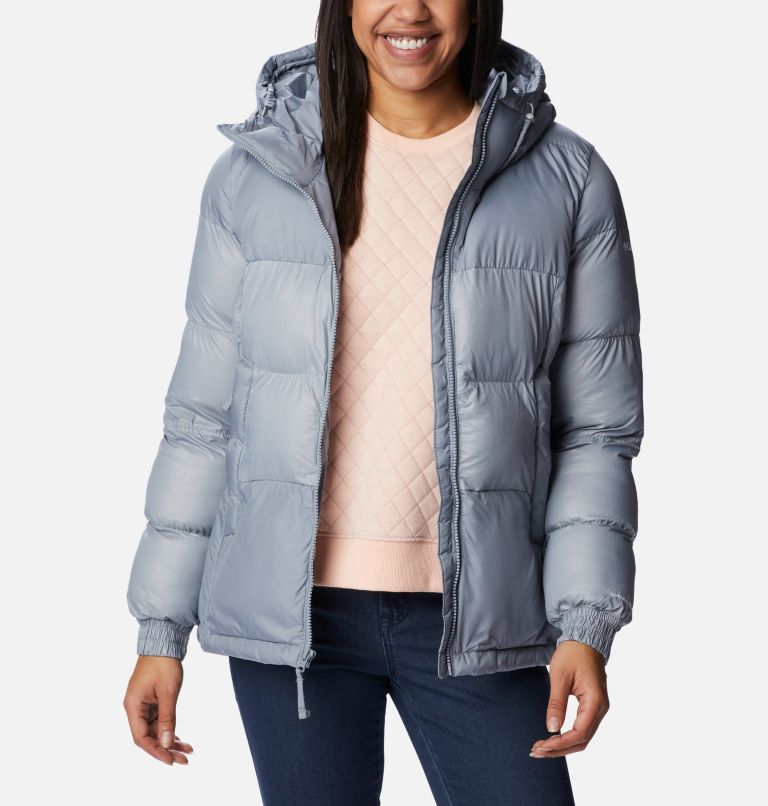 Women's Pike Lake II Insulated Hooded Puffer Jacket, Color: Tradewinds Grey, image 8