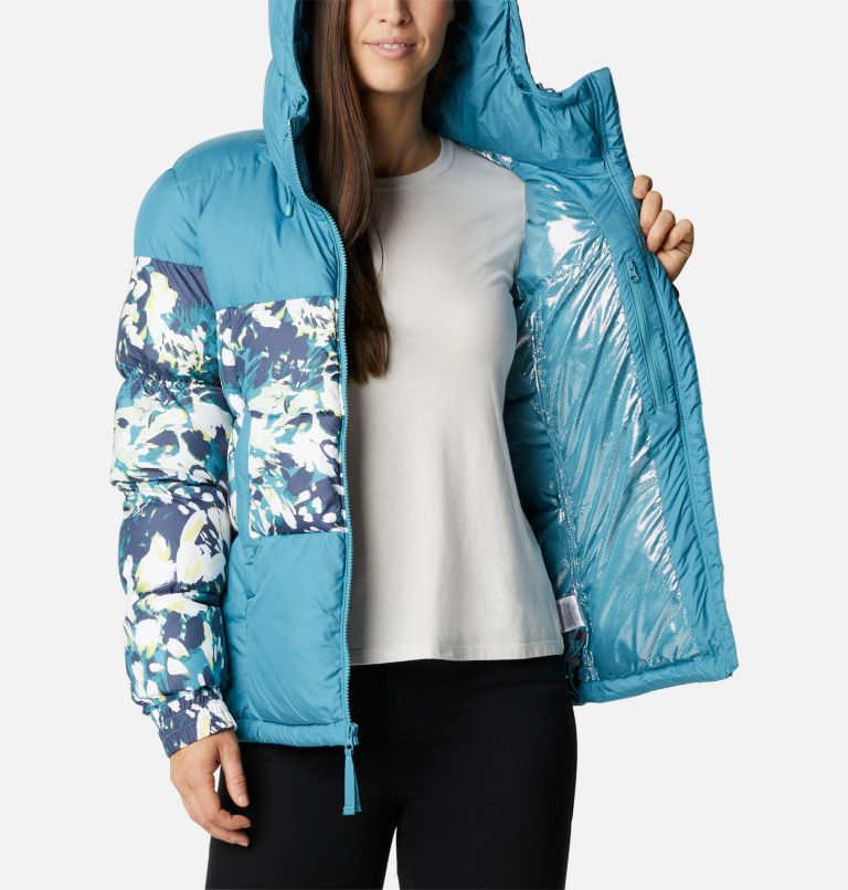 Thumbnail: Women's Pike Lake II Insulated Hooded Puffer Jacket, Color: Canyon Blue, Canyon Blue Florescence Pri, image 5