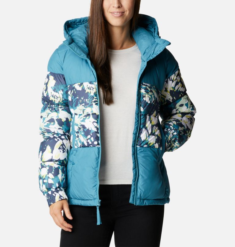 Thumbnail: Women's Pike Lake II Insulated Hooded Puffer Jacket, Color: Canyon Blue, Canyon Blue Florescence Pri, image 1