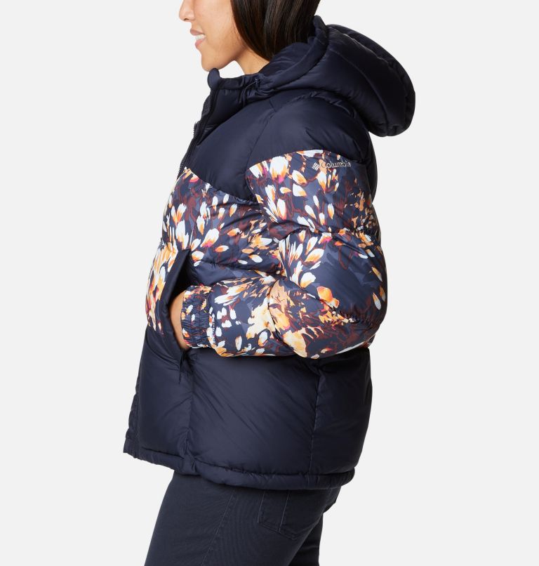 Thumbnail: Women's Pike Lake II Insulated Hooded Puffer Jacket, Color: Dark Nocturnal, Dark Nocturnal Florescen, image 3