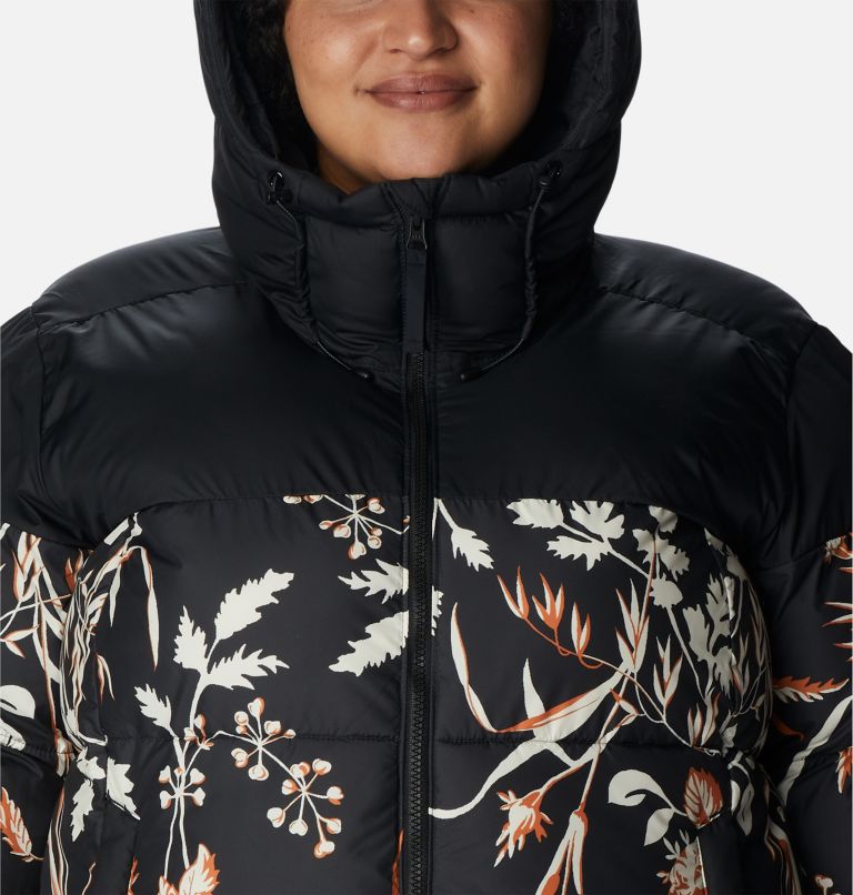 Thumbnail: Women's Pike Lake II Insulated Jacket - Plus Size, Color: Black, Black Fallgrass Print, image 4