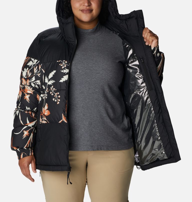 Thumbnail: Women's Pike Lake II Insulated Jacket - Plus Size, Color: Black, Black Fallgrass Print, image 5