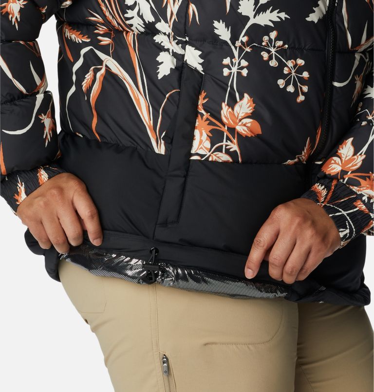 Thumbnail: Women's Pike Lake II Insulated Jacket - Plus Size, Color: Black, Black Fallgrass Print, image 7