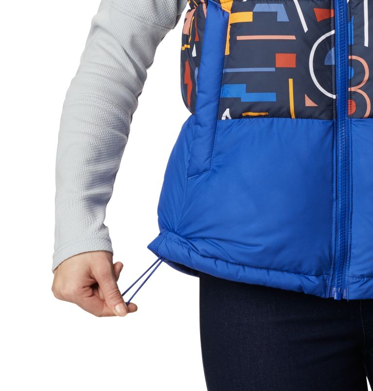 Women's Pike Lake II Insulated Vest, Color: Lapis Blue, Dark Nocturnal Typo Multi Pr, image 7