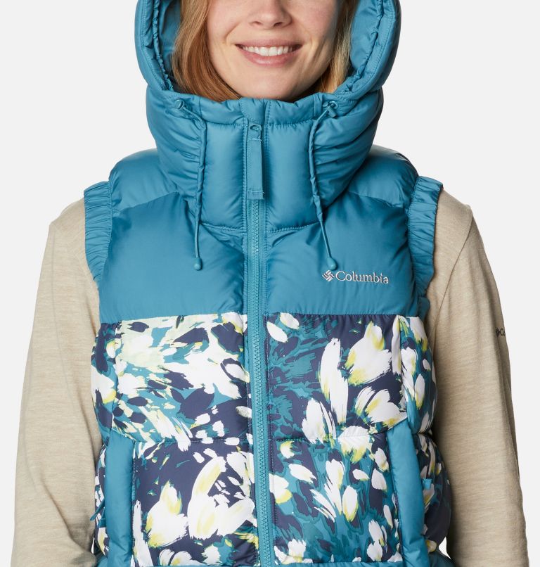 Women's Pike Lake II Insulated Vest, Color: Canyon Blue, Canyon Blue Florescence Pri, image 4