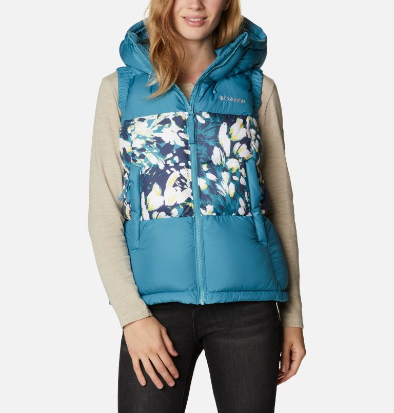 Women's Pike Lake II Insulated Vest, Color: Canyon Blue, Canyon Blue Florescence Pri