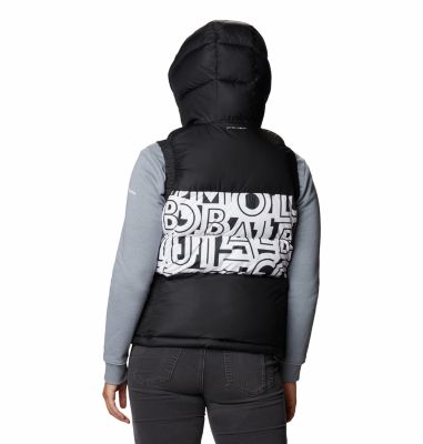 Gilet imbottito Pike Lake&trade; II da donna Pike Lake&trade; II Insulated Vest | 010 | M, Black, White Typo Print, back