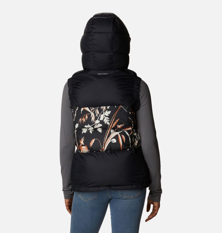 Pike Lake II Insulated Vest | 013 | XS, Color: Black, Black Fallgrass Print, image 2