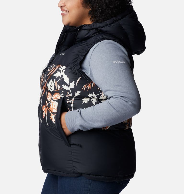 Veste sans manches isolée Pike Lake II Femme - Grandes tailles, Color: Black, Black Fallgrass Print, image 3