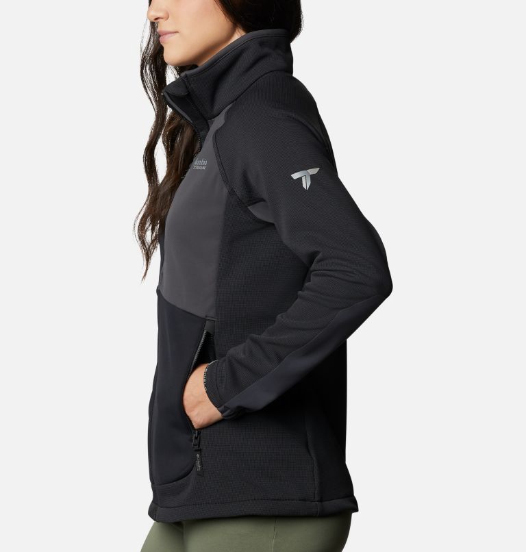 Chaqueta polar Powder Chute para mujer, Color: Black, Shark, image 3