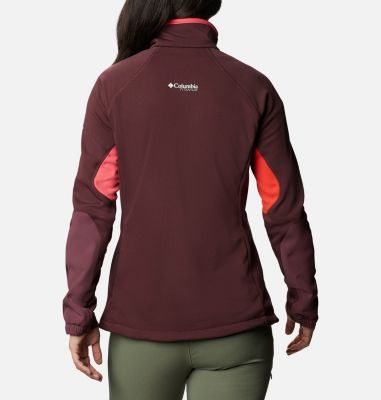 Giacca in pile Powder Chute da donna W Powder Chute&trade; Fleece Jacket | 671 | XS, Malbec, Bright Geranium, Bold Orange, back