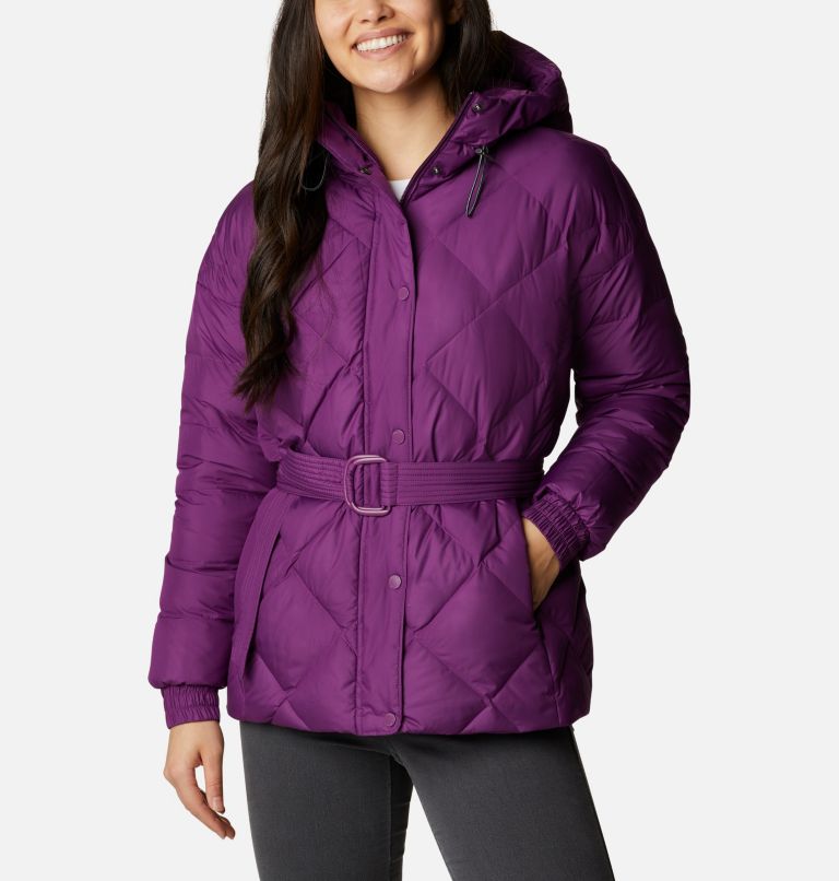 Women's Icy Heights Belted Jacket, Color: Plum