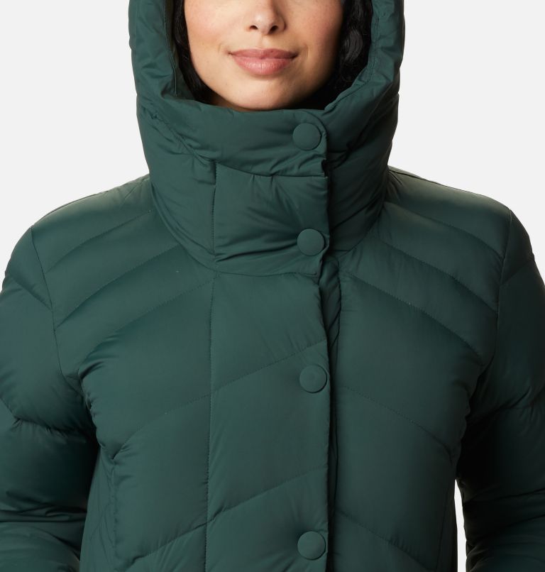 Women's Ember Springs Down Jacket, Color: Spruce, Shark Lining, image 4
