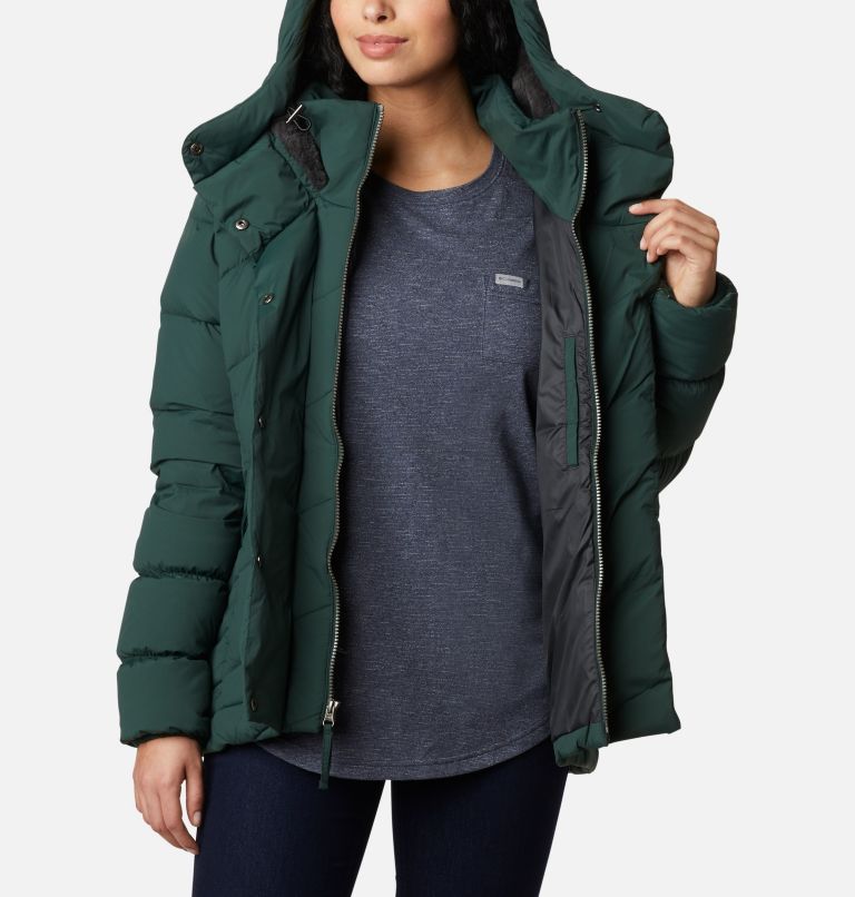 Women's Ember Springs Down Jacket, Color: Spruce, Shark Lining, image 5