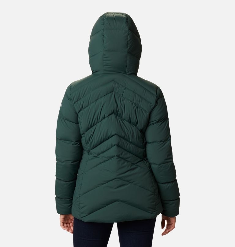 Women's Ember Springs Down Jacket, Color: Spruce, Shark Lining, image 2