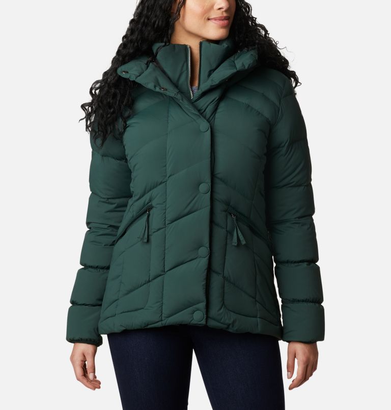 Women's Ember Springs Down Jacket, Color: Spruce, Shark Lining, image 1