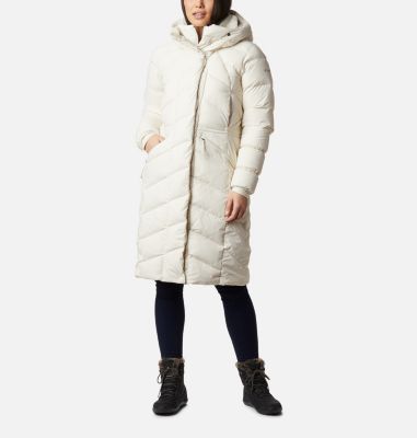 columbia knee length down jacket