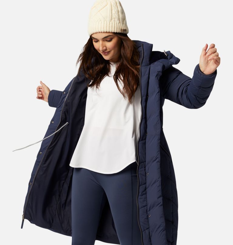 Women's Ember Springs Long Down Jacket, Color: Nocturnal