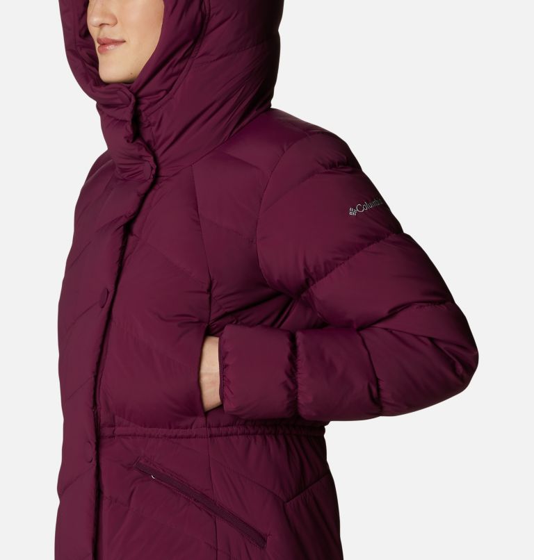 Thumbnail: Women's Ember Springs Long Down Jacket, Color: Marionberry, image 6