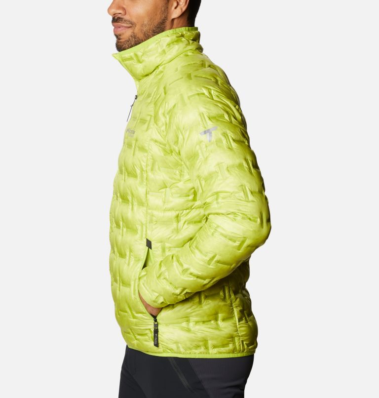 Thumbnail: Men's Alpine Crux Down Jacket, Color: Bright Chartreuse, image 3