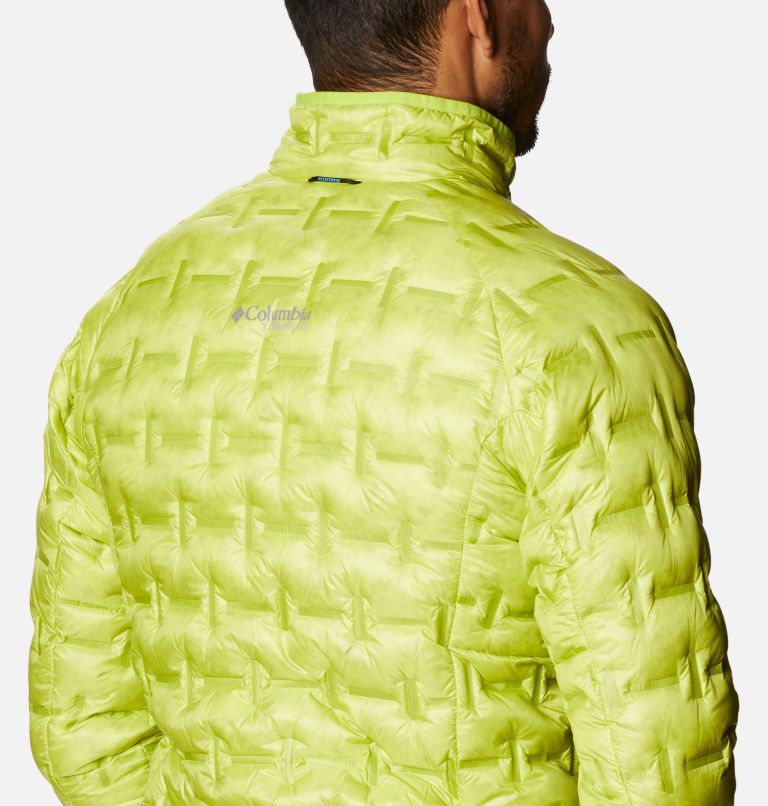 Men's Alpine Crux Down Jacket, Color: Bright Chartreuse, image 7
