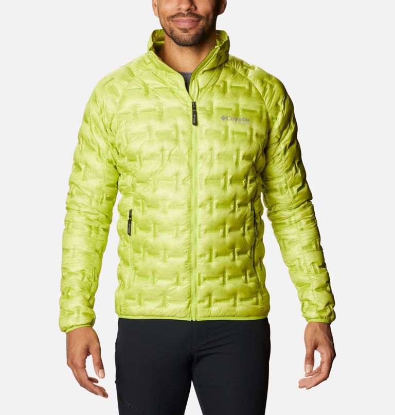 Men's Alpine Crux Down Jacket, Color: Bright Chartreuse, image 1