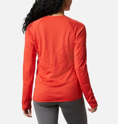 Women's Parkdale Point Insulated Crew Shirt Parkdale Point&trade; Insulated Crew | 843 | L, Bold Orange, back