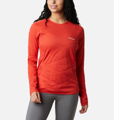 Women's Parkdale Point Insulated Crew Shirt Parkdale Point&trade; Insulated Crew | 843 | L, Bold Orange, front