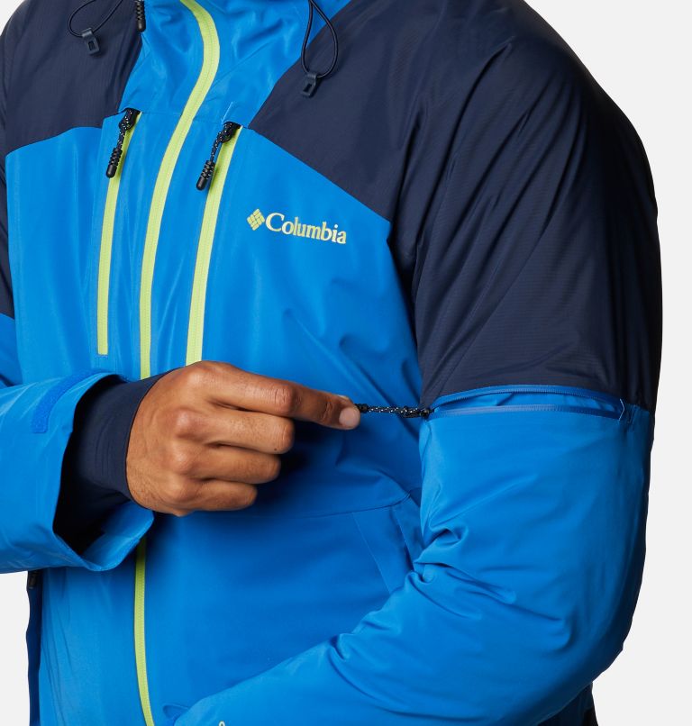 Men's Wild Card Ski Jacket, Color: Bright Indigo, Collegiate Navy, image 9