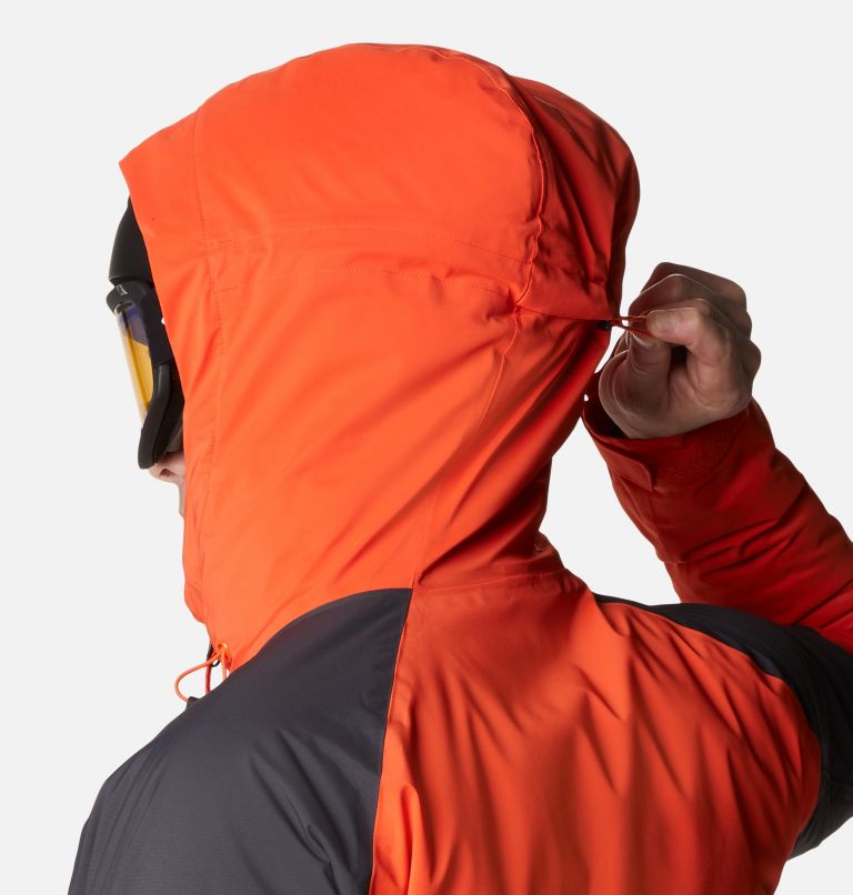 Men's Wild Card Ski Jacket, Color: Red Quartz, Shark, image 7