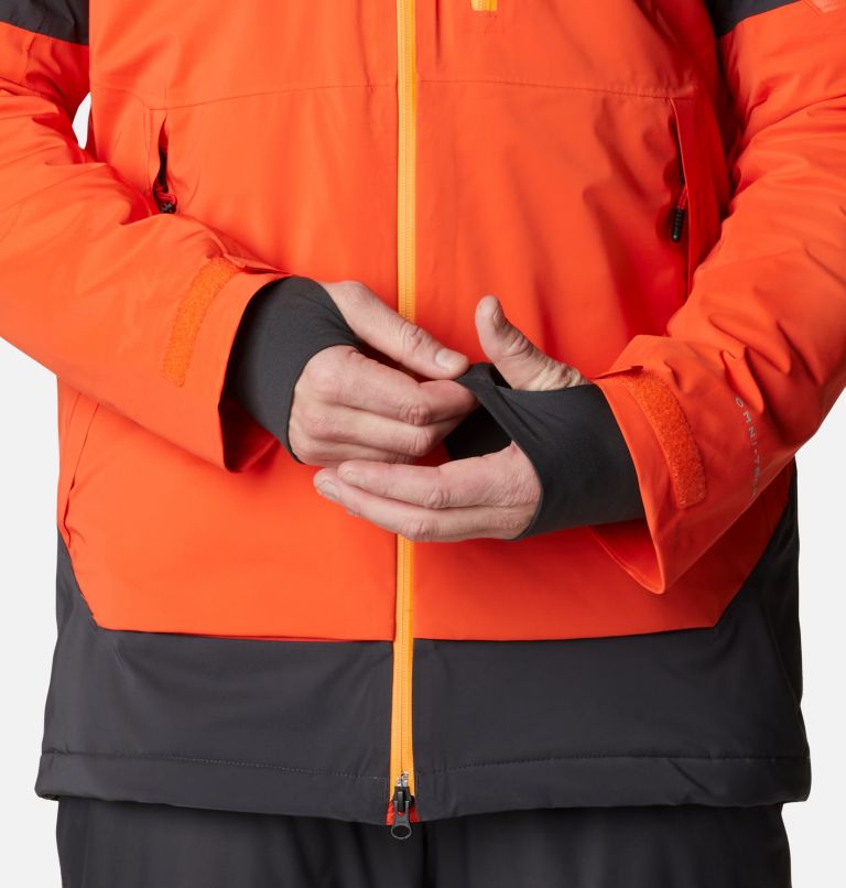 Men's Wild Card Ski Jacket, Color: Red Quartz, Shark, image 9