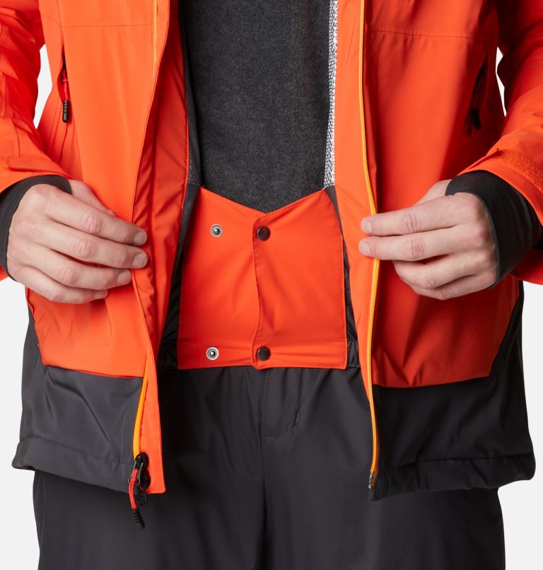 Men's Wild Card Ski Jacket, Color: Red Quartz, Shark, image 10