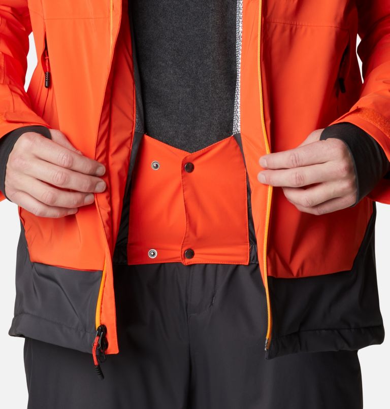 DERNIÈRES PIECES Columbia WILD CARD - Veste de ski Homme collegiate  navy/backcountry orange - Private Sport Shop