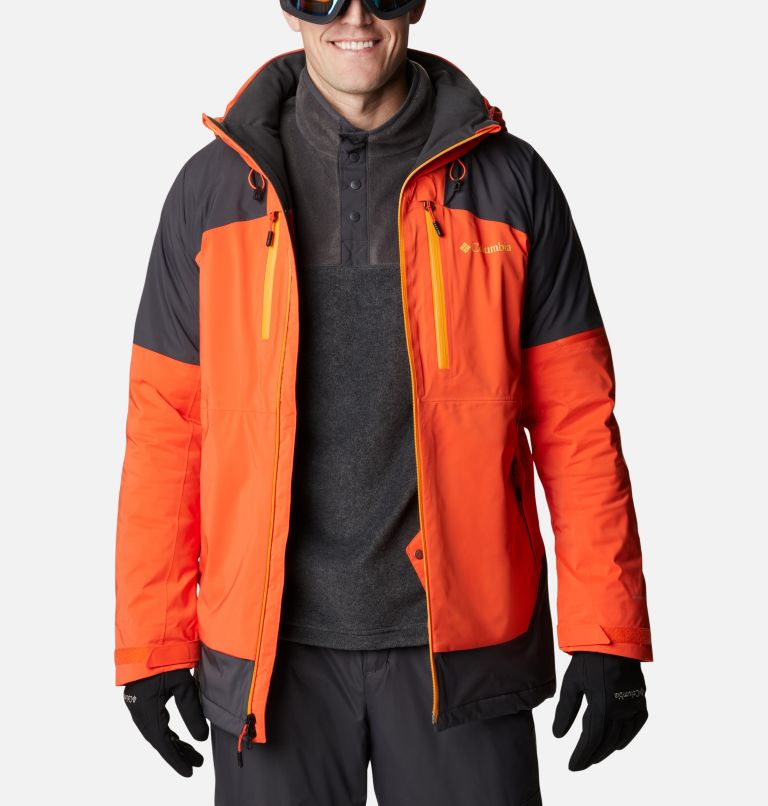 DERNIÈRES PIECES Columbia WILD CARD - Veste de ski Homme collegiate  navy/backcountry orange - Private Sport Shop