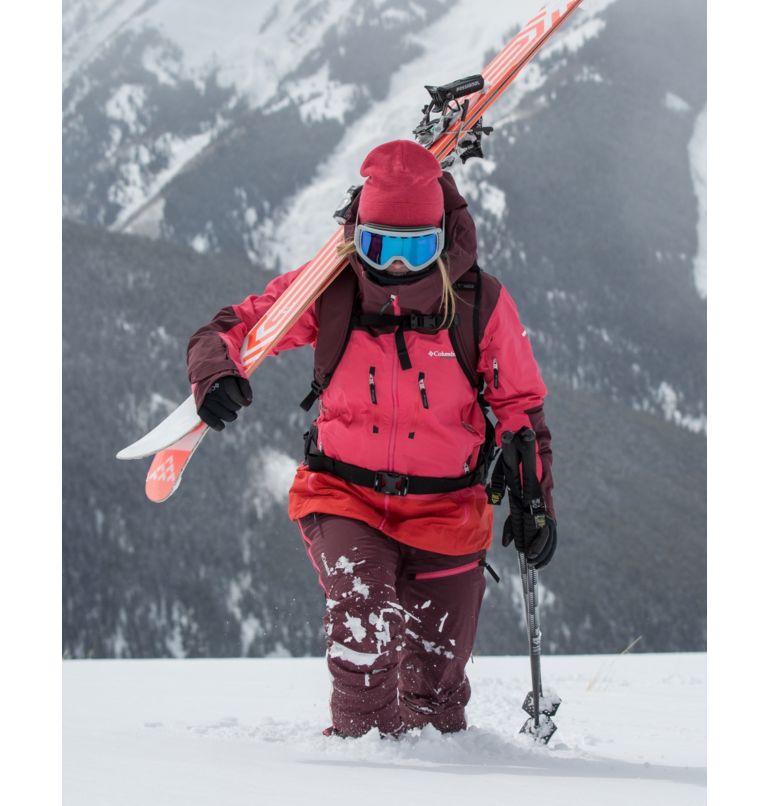 Manteau Peak Pursuit 3L pour femme, Color: Bright Geranium, Malbec, Bold Orange, image 12